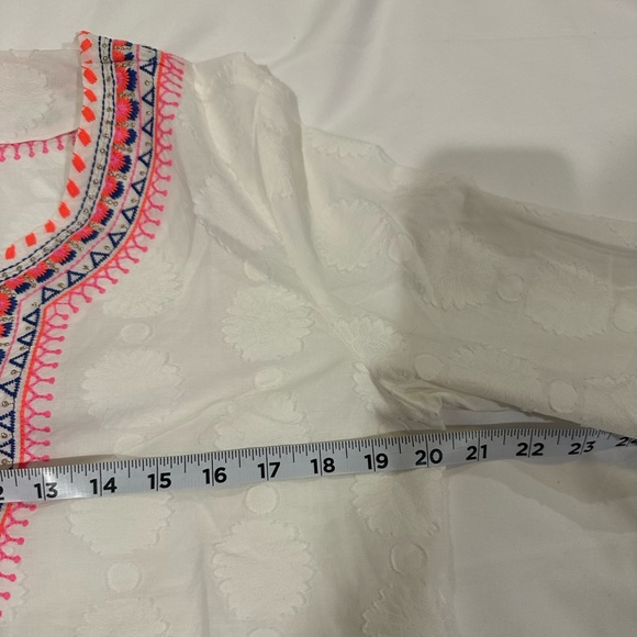 Lilly Pulitzer Amelia Sunburst white tunic top NWOT size Medium - Picture 11 of 12